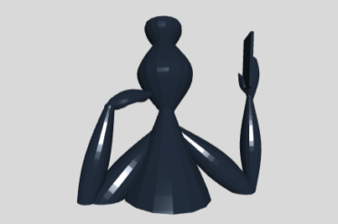 Eitle Dame (Objekt nach Export aus Sculpting Tool)