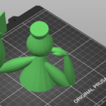 Eitle Dame (Objekt nach Import in Slicer)